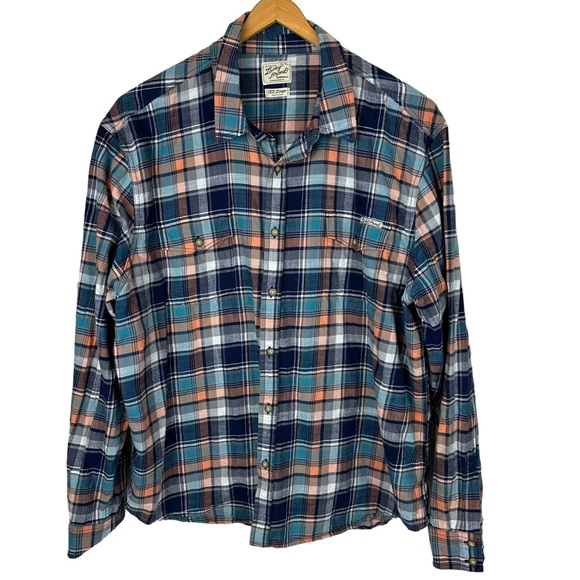 Lucky Brand Other - Lucky Brand 100% Cotton Distinctive Western Sportswear Plaid Flannel Shi…